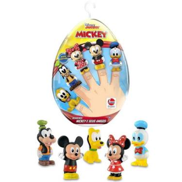 Imagem de Dedoches Disney Mickey Bonecos No Ovo - Lider Brinquedos - Líder Brinq