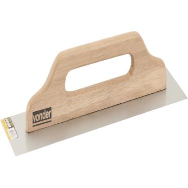 Imagem de Desempenadeira Aço Lisa 12,0x48,0cm Cabo Total Madeira Fecha