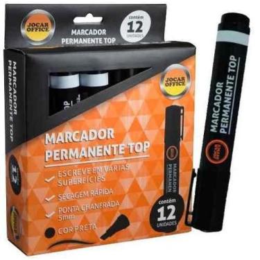 Imagem de Marcador Permanente Top Preto Cx Com 12 Jocar Office
