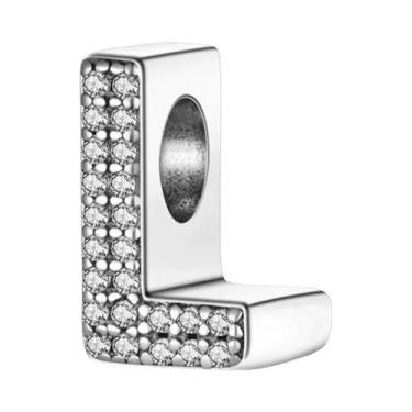 Imagem de Pulseira De Prata 925 Com Berloques De 26 Letras Clássicas Para Mulher