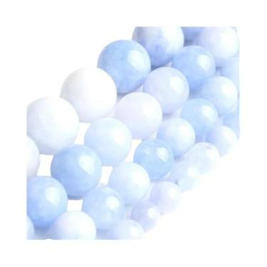 Imagem de Contas Redondas De Pedra Natural Calcedônia Jade 6/8/10mm Soltas Para 