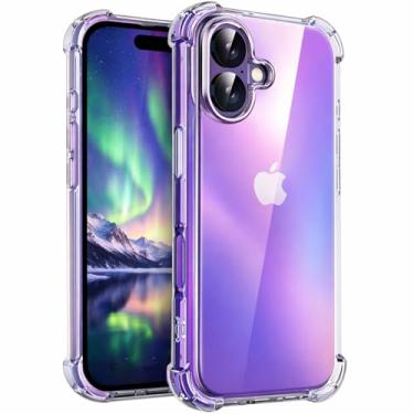 Imagem de Capa para [iPhone 16] Capinha Ultra Slim Premium [Protege Camera] Transparente Case Anti Impacto, Resistente Anti Riscos, Leve e com TPU Reforçada