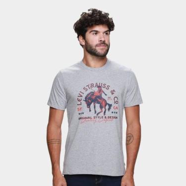 Imagem de Camiseta Levis Graphic set-in Neck Masculina, Cinza, GG