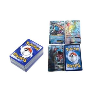 Imagem de Cartas De Batalha Pokémon TCG GX Vmax Brilhantes 54/60/100/200 Peças P