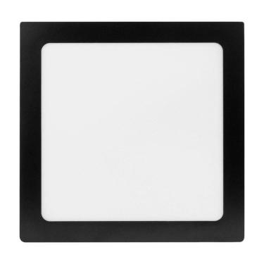 Imagem de Painel De Led Foxlux Quadrado Preto 18w 4000k Embutir