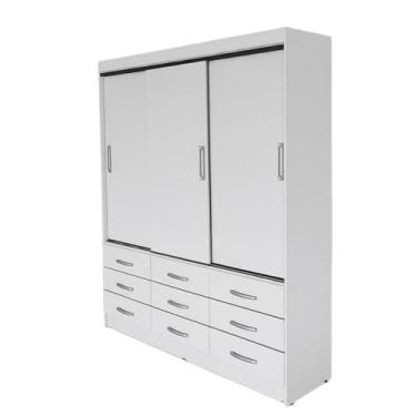 Imagem de Guarda Roupa Casal Isabela 03 Portas 09 Gavetas - Evidencia Moveis, Br