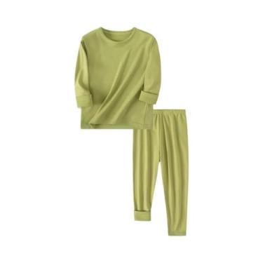 Imagem de Conjunto De Roupa Íntima Infantil Quente Multicolorido Para Outono/Inv