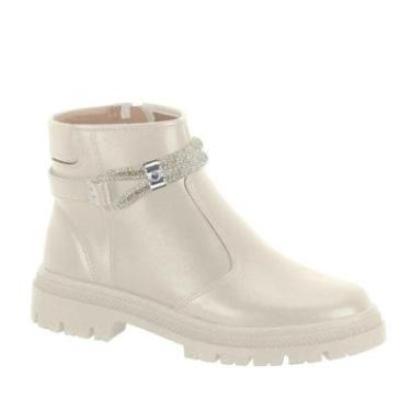 Imagem de Bota Moleca Coturno Tira Cristal Feminina-Feminino