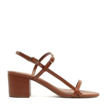 Imagem de Sandália Arezzo Salto Bloco Médio Tiras Finas-Feminino