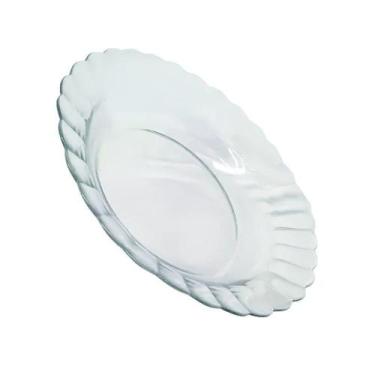 Imagem de Kit Jogo Pratos Fundo Sopa Transparente 10 Peças 22,4cm - OUTRAS MARCA