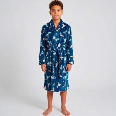 Imagem de Roupão Benévola Infantil Confortável Aconchegante Tecido Leve Criança Casual Feminino Masculino-Unissex