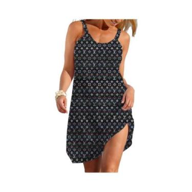 Imagem de Vestido Feminino De Verão Em Linha A, Moderno, Casual, Y2K, Solto, Mac