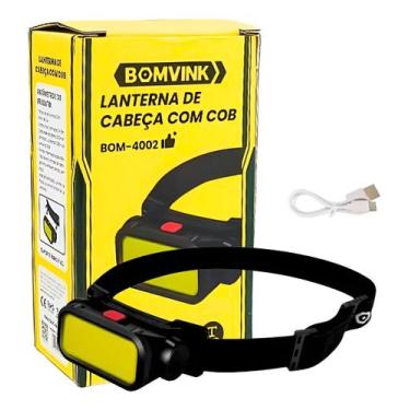 Imagem de Lanterna de Cabeça Recarregável USB com COB Bomvink