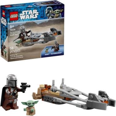 Imagem de LEGO Star Wars - A Speeder Bike de Mandaloriano e Grogu 75436
