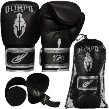 Imagem de Kit Luva Boxe Muay Thai Bandagem 5 Metros Olimpo Legendary - Olimpo Es
