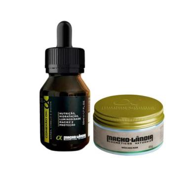Imagem de Kit Macholândia Pasta Modeladora 86g + Oleo Para Barba 50ml - Macho Lâ