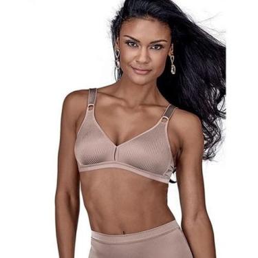 Imagem de Sutiã Demillus 61196/61096 Olimpo Bourbon Sem Aro E Sem Bojo, Bege ros