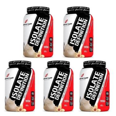 Imagem de Kit 5X Whey Isolate Definition - 900g Baunilha - BodyAction - Body Act