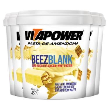 Imagem de Kit 5 Pasta de Amendoim Vitapower Beezblank 450g - Vitafor