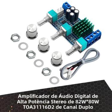 Imagem de Placa Amplificadora De Áudio Digital De Alta Potência 80W XH-M567 TPA3