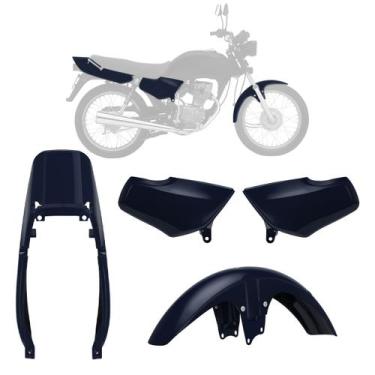 Imagem de Kit Carenagem 3 Peças Moto Honda Titan Ano 1995 1996 1997 1998 1999 - 