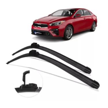 Imagem de Kit Par Dianteiro Palhetas Limpador de Parabrisa Kia Cerato 2020 2021 