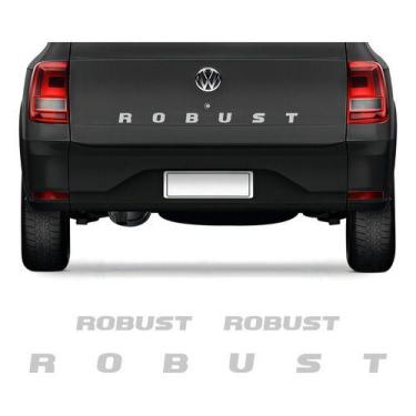 Imagem de Kit 3 Adesivo Saveiro G7 Robust Tampa Traseira + Lateral Cor Prata - o