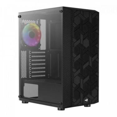 Imagem de Gabinete Gamer Aerocool Hive Preto RGB Lateral Vidro F002