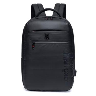 Imagem de Mochila Ecko Masculina Executiva Casual Preta Com Carregador USB - Eck