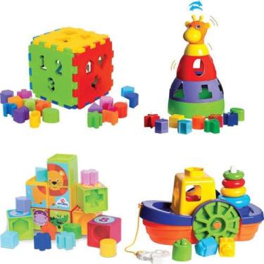 Imagem de Kit De Atividades Para Bebê De 1 Ano - Mercotoys