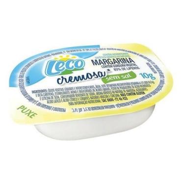 Imagem de Margarina Sem Sal Leco Cremosa Blister Sache 10g Kit com 192 Unidades