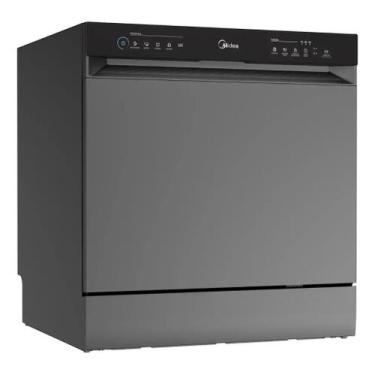 Imagem de Lava Louças 8 Serviços Cinza Touch Plus Midea Cinza 127v, 110V