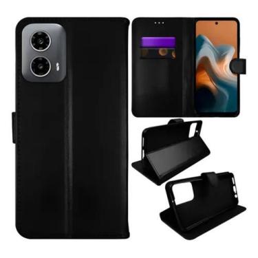 Imagem de Capa Carteira Case com Flip para Motorola Moto G34 5G Preta - LXL