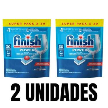 Imagem de Finish Powerball com 30 Tabletes Finish Detergente para Lava Louças, 2