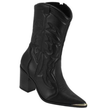 Imagem de Bota Vizzano 3113.101 Country Feminina, Preto, 37