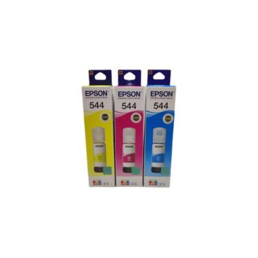 Imagem de Kit com 3 tintas epson 544 - l1110 l3110 l3150 l3160 l5190