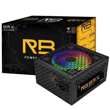 Imagem de Fonte Atx 550W 80 Plus RGB Rainbow PFC Ativo - Sem Cabo - BRX