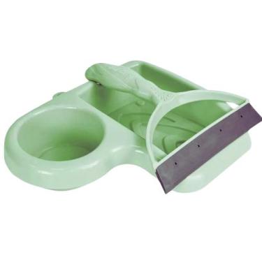 Imagem de Kit Porta Detergente com Porta esponja e Rodinho de Pia Silicone - KEI