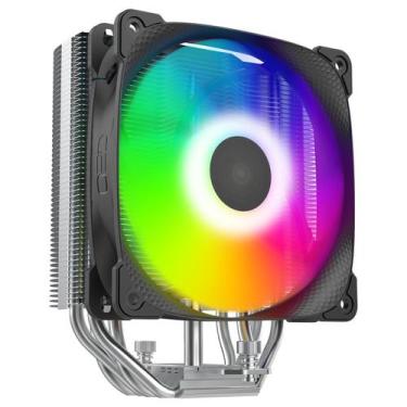 Imagem de Air Cooler Geometric Future Prawn ARGB Prata 4 Heatpipes 120mm 2000RPM
