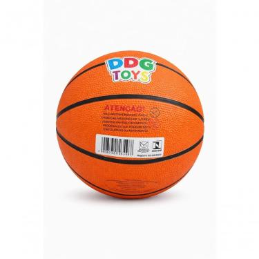 Imagem de Bola de Basquete Infantil Texturizada para Esporte Lazer e Atividades Recreativas Laranja e Preto