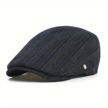 Imagem de Boné Vintage Emaús Acessórios Estilo Gatsby em Poliéster Verde Escuro para Homens e Mulheres