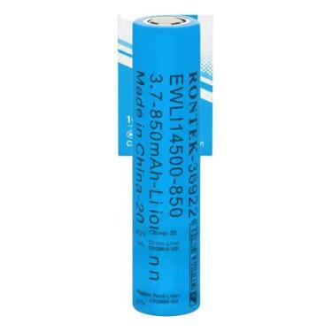 Imagem de Bateria Recarregável Li-Ion Sem Top 14500 3,7V 850Mah Rontek, Padrão