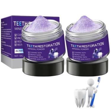 Imagem de Pó Mineral para Restauração Dentária 2 Unidades Fortalece as Gengivas 