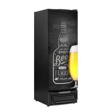 Imagem de Cervejeira Vertical Porta Cega Adesivada 196 Garrafas 578L GCB-57BIN P