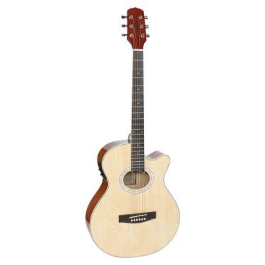 Imagem de Violão eletroacústico aço mini jumbo cutaway gsf-1d ceq ng natutal glo