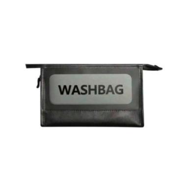 Imagem de Necessaire Viagem Bolsa Maquiagem Cosméticos Translucida WashBag imper