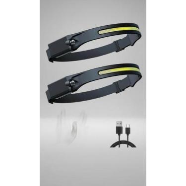Imagem de Lanterna De Cabeça Led Cob Recarregável Usb Sensor - Congratulations S