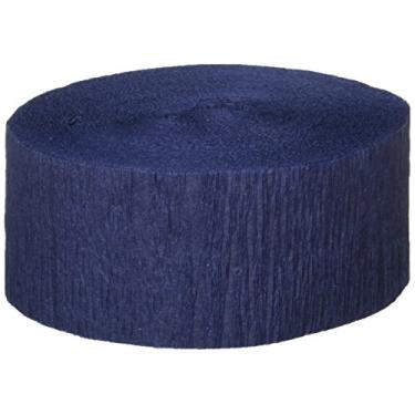 Imagem de Flâmula de crepe festiva FR (azul escuro) acessório de festa (1 unidade) (1 pacote)