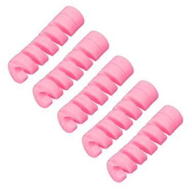 Imagem de Protetor da caixa do cabo do freio da alavanca de câmbio da bicicleta, ultraleve antifricção TPR manga protetora do quadro da bicicleta Instalação fácil elástico universal para(Cor de rosa)