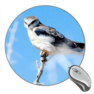 Imagem de Mouse pad redondo Hawk Blue Sky para jogos, mouse pads personalizados